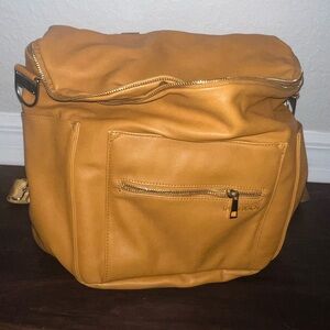 Large Fawn design diaper bag- Carmel